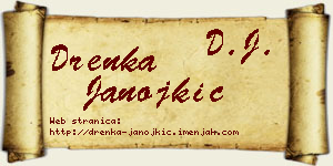 Drenka Janojkić vizit kartica